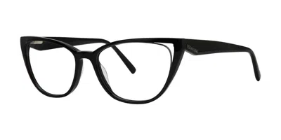 Vera Wang V707 Women's Glasses, Black, Size 53