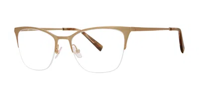 Vera Wang V736 Gold Women's Glasses Gold Size 49 - Free Lenses - Blue Light Block Available In Brown
