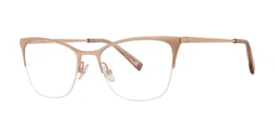 Vera Wang V736 Rose Chrome Women's Glasses Gold Size 49 - Free Lenses - Blue Light Block Available In Brown