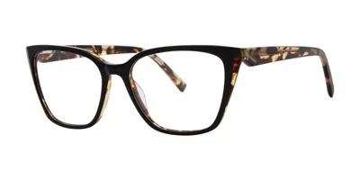 Vera Wang V737 Black Tortoise Women's Glasses Black Size 53 - Free Lenses - Blue Light Block Available In Brown