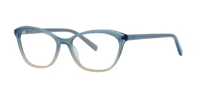 Vera Wang V742 Silken Sky Women's Glasses Blue Size 53 - Free Lenses - Blue Light Block Available