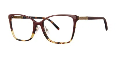 Vera Wang Va62 Women's Glasses, Tortoiseshell, Size 53 In Red