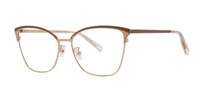 Vera Wang Va75 Mauve Women's Glasses Brown Size 55 - Free Lenses - Blue Light Block Available