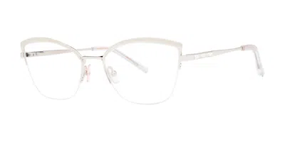 Vera Wang Veronika Chrome Women's Glasses White Size 52 - Free Lenses - Blue Light Block Available In Gray