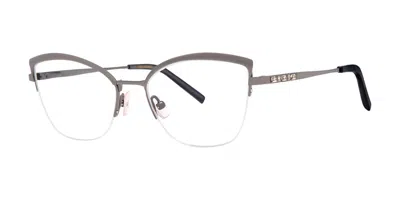Vera Wang Veronika Obsidian Women's Glasses Grey Size 52 - Free Lenses - Blue Light Block Available In Gray