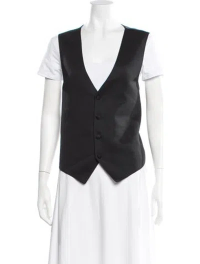 Pre-owned Vera Wang Vest In Black