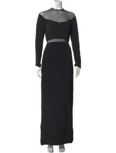 Pre-owned Vera Wang Vintage Long Dress In Black