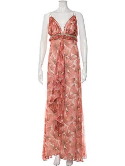 Pre-owned Vera Wang Vintage Long Dress In Multi