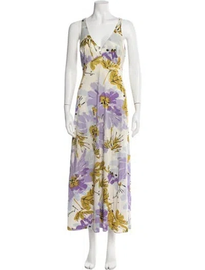 Pre-owned Vera Wang Vintage Long Dress In Purple
