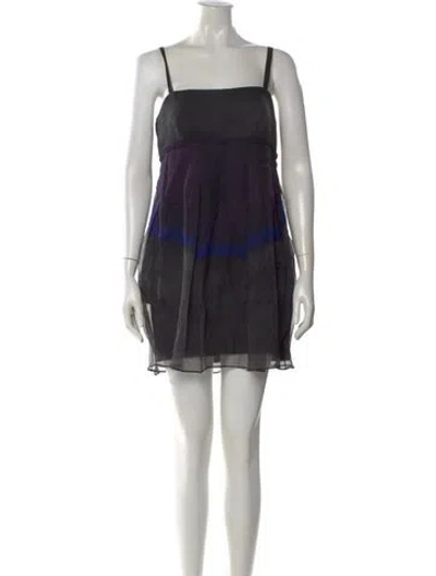 Pre-owned Vera Wang Vintage Mini Dress In Black