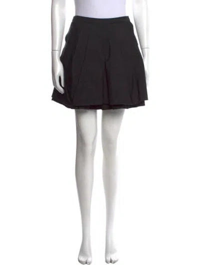 Pre-owned Vera Wang Vintage Mini Skirt In Black