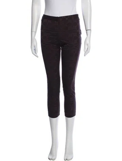 Pre-owned Vera Wang Vintage Skinny Leg Pants In Burgundy