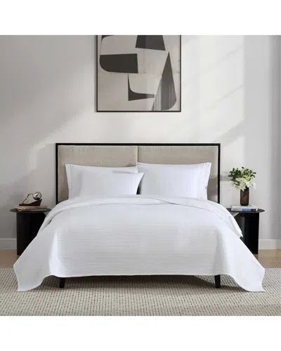 Vera Wang Vw Cotton Voile Solid Reversible Quilt Set