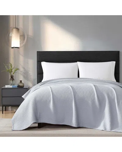 Vera Wang Vw Matelassé Solid Jacquard Cotton Blanket