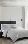 Vera Wang Waffle Pique Comforter & Shams Set In Moonlight Grey