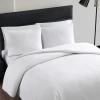 Vera Wang Waffle Pique Solid Cotton Comforter Set In White