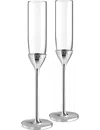 Vera Wang Wedgwood Ith Love Nouveau Silver Toasting Flutes Set Of Two