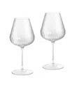Vera Wang Wedgwood Swirl White Wine Glass, Set Of 2 In Clear