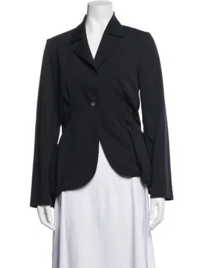Pre-owned Vera Wang Wool Blazer In Blue