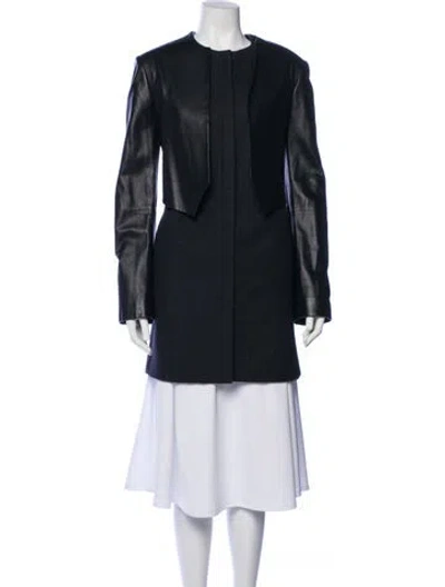 Pre-owned Vera Wang Wool Coat In Blue