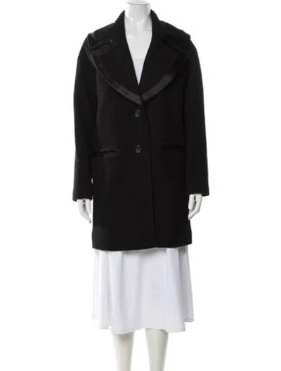 Pre-owned Vera Wang Wool Coat In Gray