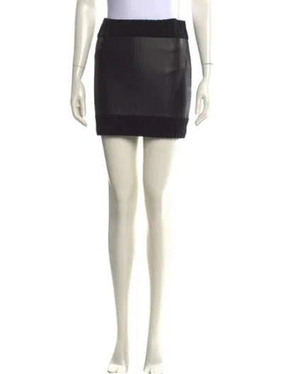 Pre-owned Vera Wang Wool Mini Skirt In Neutral