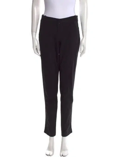 Pre-owned Vera Wang Wool Skinny Leg Pants In Black