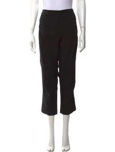 Pre-owned Vera Wang Wool Straight Leg Pants In Black