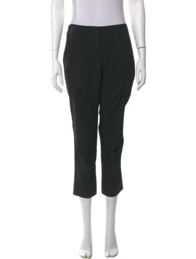 Pre-owned Vera Wang Wool Straight Leg Pants W/ Tags In Black