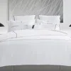 Vera Wang Zig Zag Duvet Cover Set, King In White