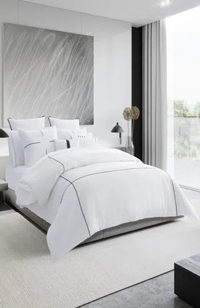 VERA WANG VERA WANG ZIGZAG COTTON SATEEN COMFORTER & SHAM SET