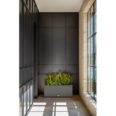 Veradek Block Series Long Box Planter In Gray