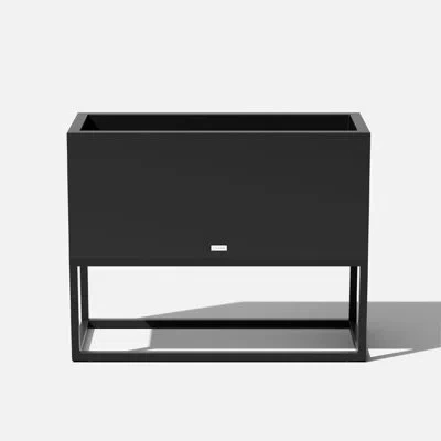 Veradek Block Series Raised Long Box Planter In Black