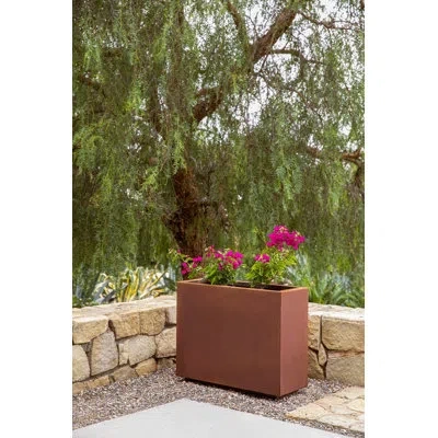 Veradek Corten Steel Series Rectangular Metal Span Planter