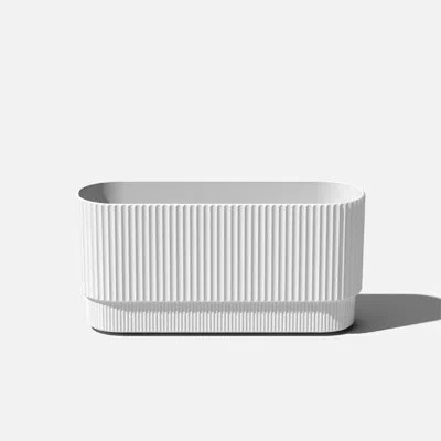 Veradek Demi Long Planter In White