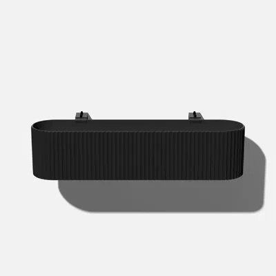 Veradek Demi Series Railing Planter 36" Planter In Black