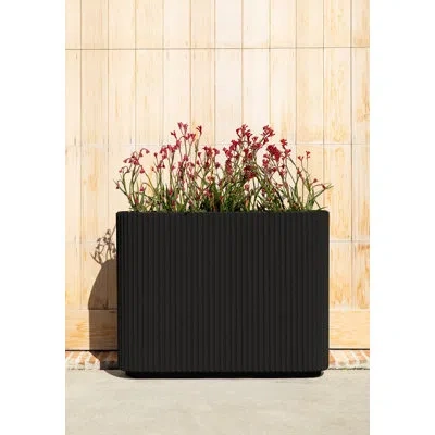Veradek Demi Series Span Planter In Black