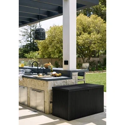 Veradek Everything Box 120 Gallon Capacity Deck Box In Black