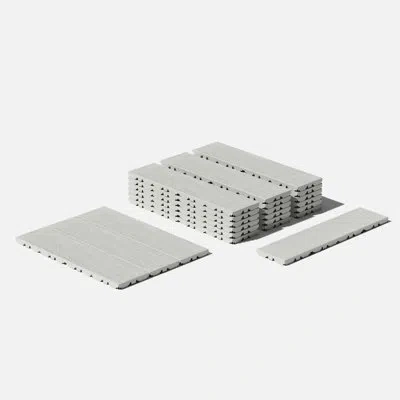 Veradek Plank Deck Tiles 22 Pack In Gray