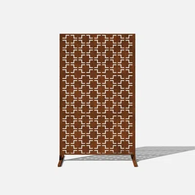 Veradek Screen Series Metal Privacy Screen In Corten Steel