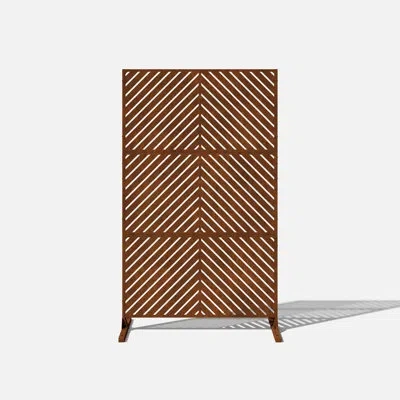 Veradek Screen Series Metal Privacy Screen In Corten Steel