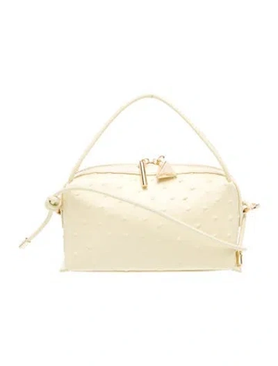 Pre-owned Verafied Leather Crossbody Bag In Neutrals
