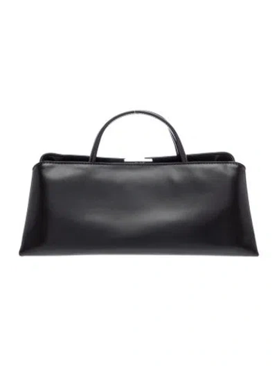 Pre-owned Verafied Leather Shoulder Bag In Black