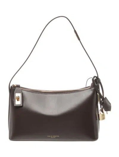Pre-owned Verafied Leather Shoulder Bag In Brown