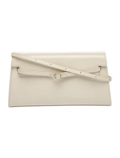 Pre-owned Verafied Leather Shoulder Bag In Neutrals