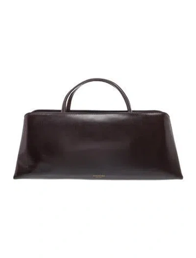 Pre-owned Verafied Leather Top Handle Bag In Black