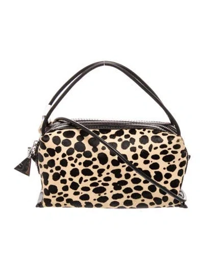 Pre-owned Verafied Ponyhair Crossbody Bag In Neutrals