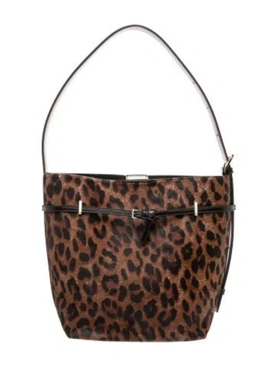 Pre-owned Verafied Ponyhair Tote In Brown