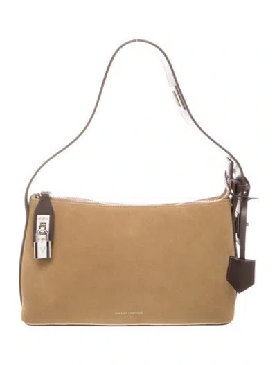 Pre-owned Verafied Suede Shoulder Bag In Brown