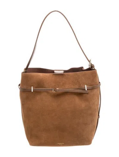 Pre-owned Verafied Suede Shoulder Bag In Brown